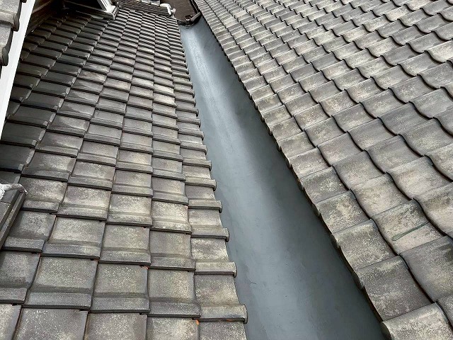 加古川市　谷板金の施工後の様子